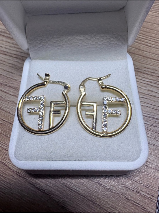 Fashion Jewelry Jewelry - Gold-Tone Crystal Hoop Earrings